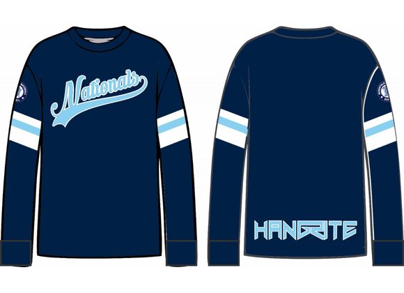 NATIONALS DRI FIT LONG SLEEVE NAVY