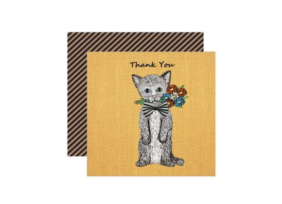 Kitten - Thank You Card by Apple & Clover