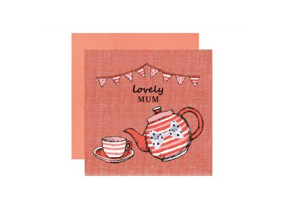 Lovely Mum Teapot card by Apple & Clover