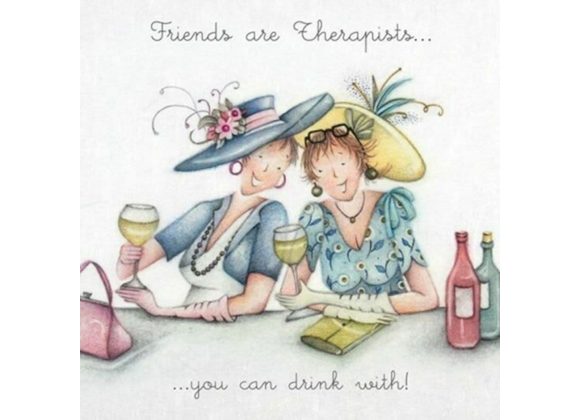 Friends are Therapists - Card by Berni Parker