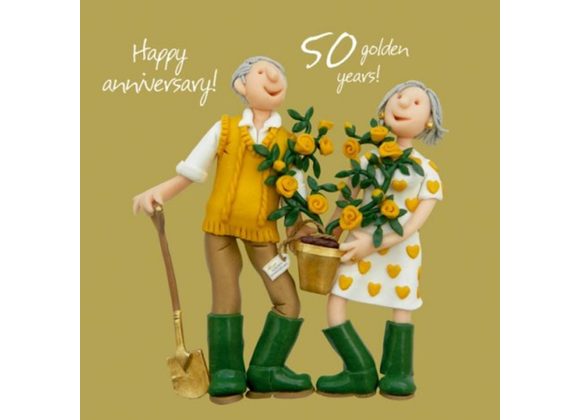 50 Golden Years - 50th Anniversary Card