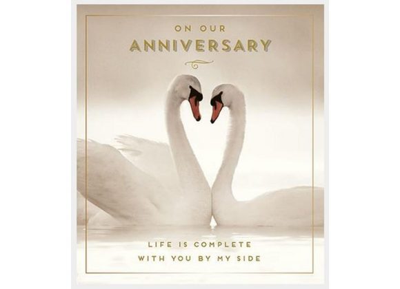 On Our Anniversary - Swans Card