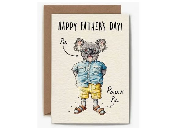 Faux Pa - Father's Day Card