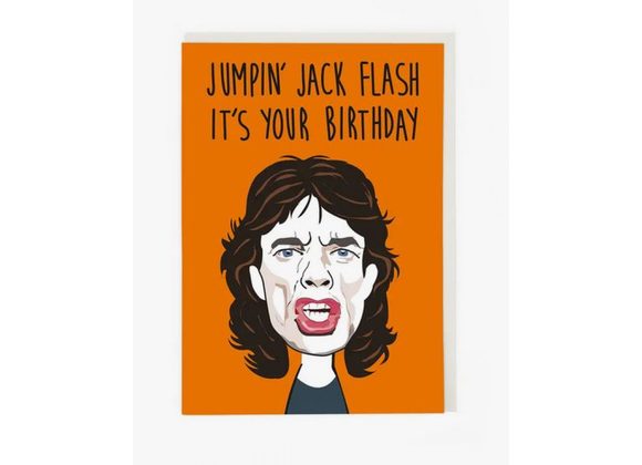 Jumpin Jack Flash - Birthday Card