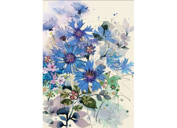 Cornflowers - Bug Art Card  