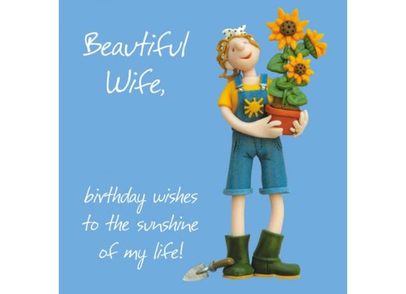 Wife Birthday Card by Erica Sturla