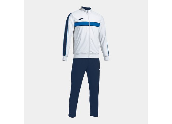 Joma Victory Tracksuit White/Navy Adult 