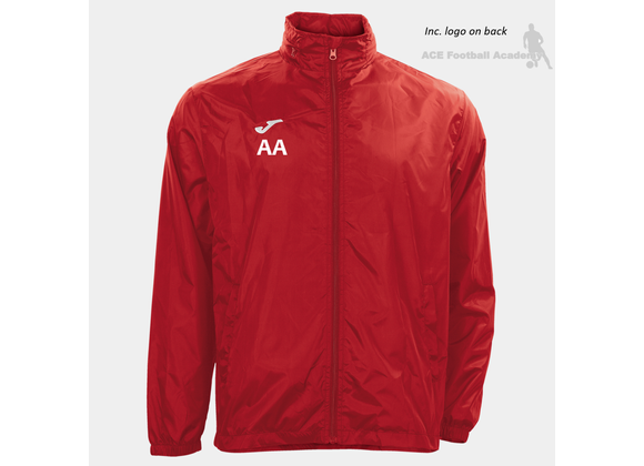 ACE Football Academy Adult Shower Jacket Red (Iris)