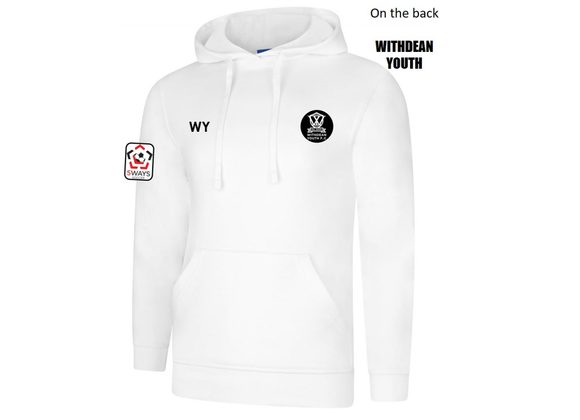 Withdean Youth Hoody Adult White (UC)