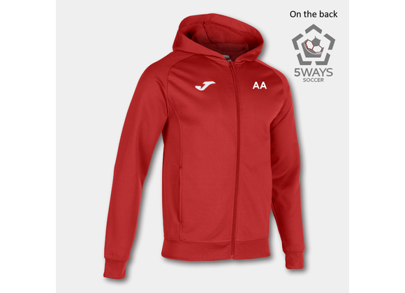 5 Ways Soccer Hooded Jacket Red Adult (Menfis)