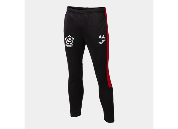 5 Ways Soccer Trousers Black/Red Adult (Eco)