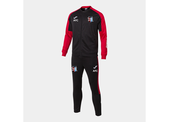 AFC Uckfield Tracksuit Black/Red Adult (Eco)