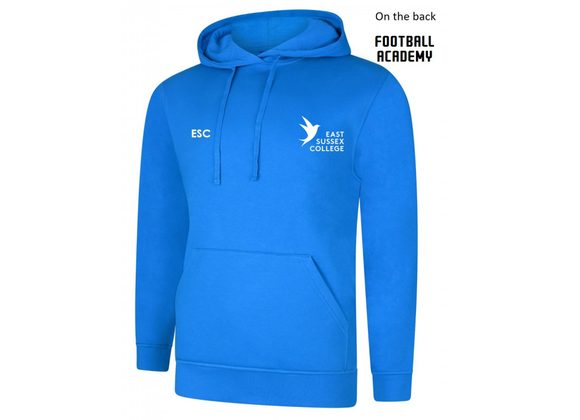East Sussex College Football Hoody Tropical Blue (UC)