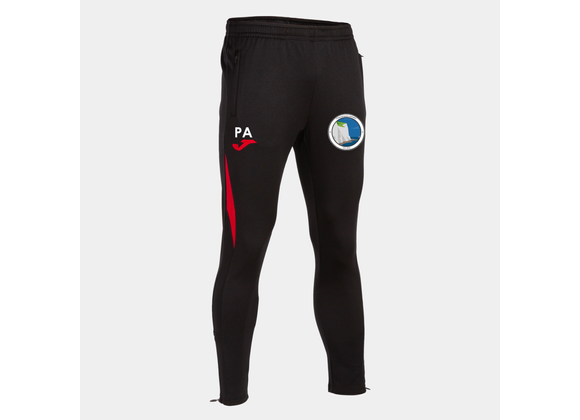 Peacehaven Athletic Tight Training Trousers Black/Red (C7)