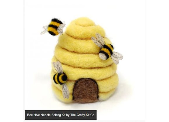 Bee Hive Needle Felting Kit by The Crafty Kit Co