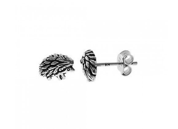 925 Silver Hedgehog Stud Earrings