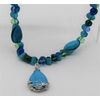 Turquoise Drop Ribbon Necklace