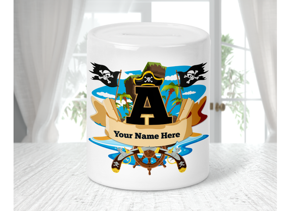 Personalised Pirate Money box