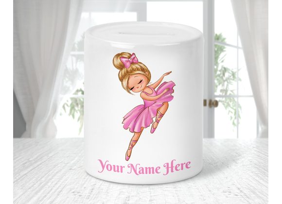 Personalised Ballerina money box
