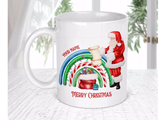 Personalised Santa Christmas mug