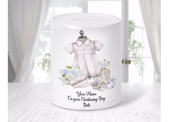 Personalised Christening day money boxes