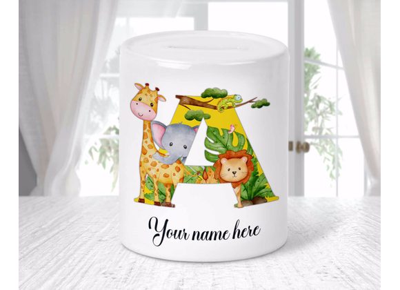 Personalised safari money box