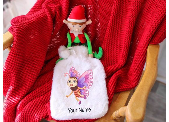Personalised Butterfly hot water bottle