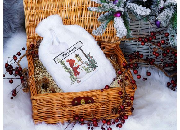 Personalised street sign hot water bottle