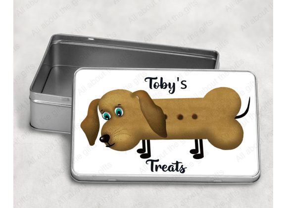 Personalised Pet treat tins 