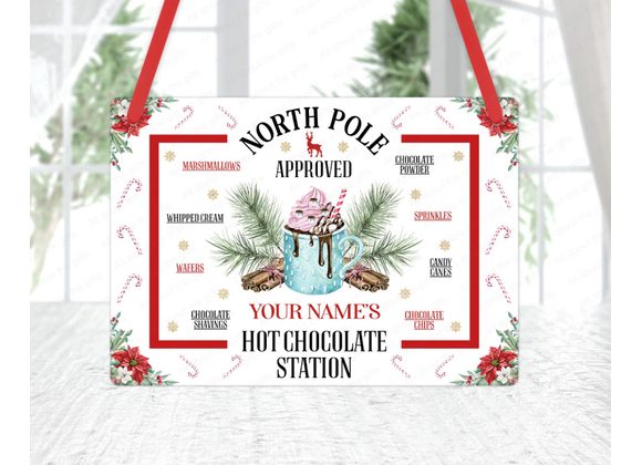Personalised Hot Chocolate station sign