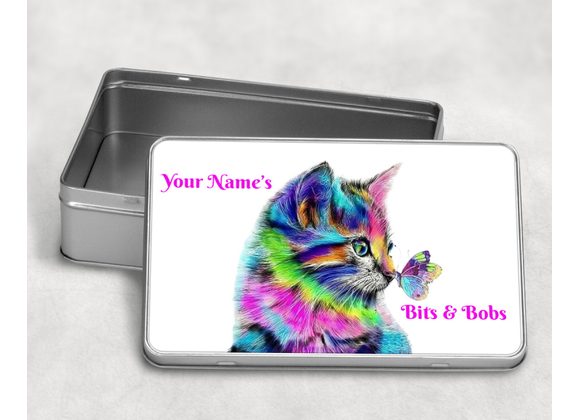 Personalised Cat tin
