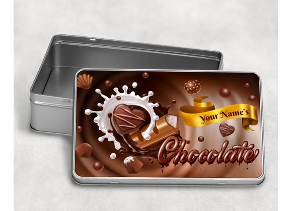 Chocolate design tin