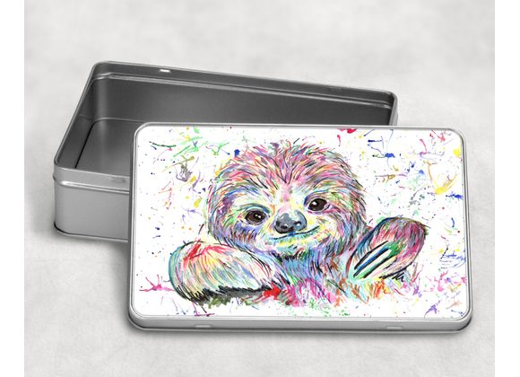 Sloth storage tin