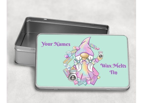 Personalised Wax melts tin