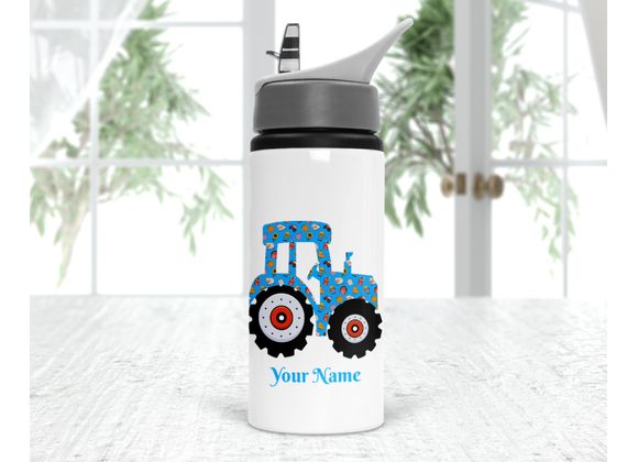 Tractor drinks bottle