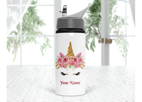 Unicorn head drinks bottle