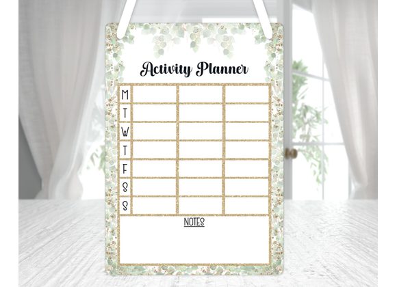 Weekly activity planner