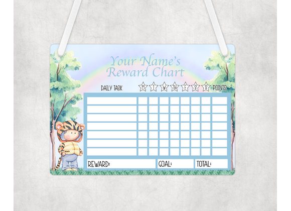 Boy tiger rewards chart