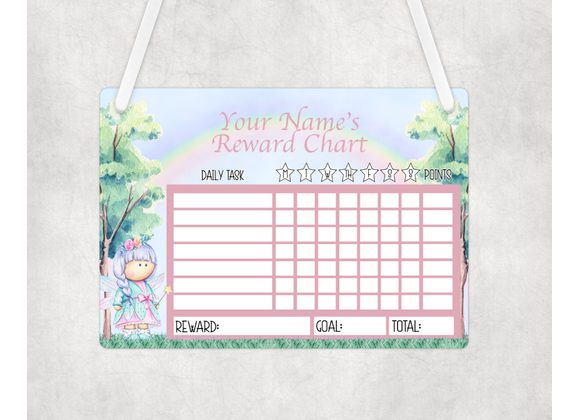 Girl fairy rewards chart