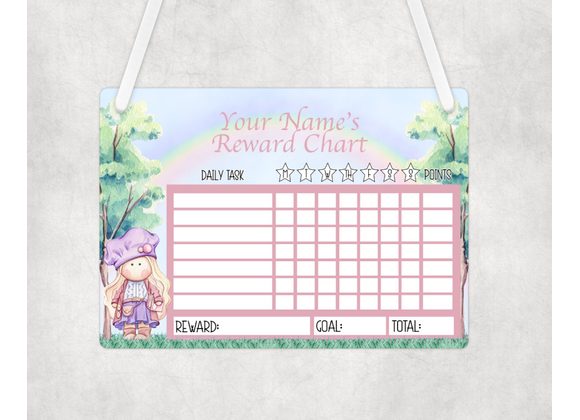 Girl Teacher rewards chart