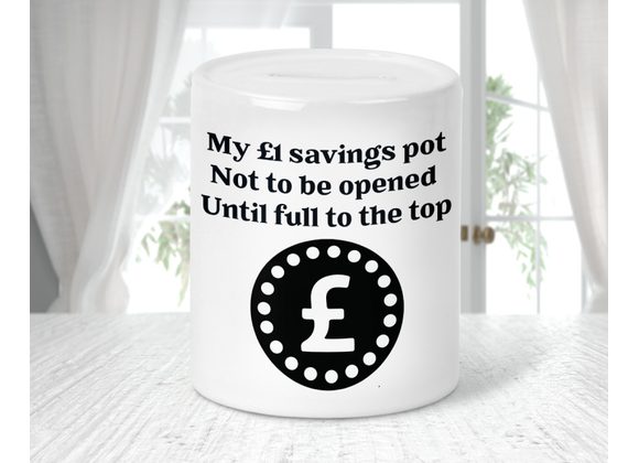 £1 savings pot