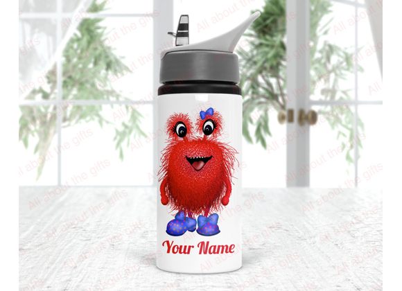 Personalised cute red girl monster