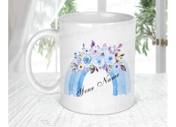 Personalised Rainbow design mugs