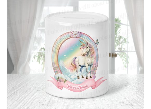 Personalised Unicorn Money box