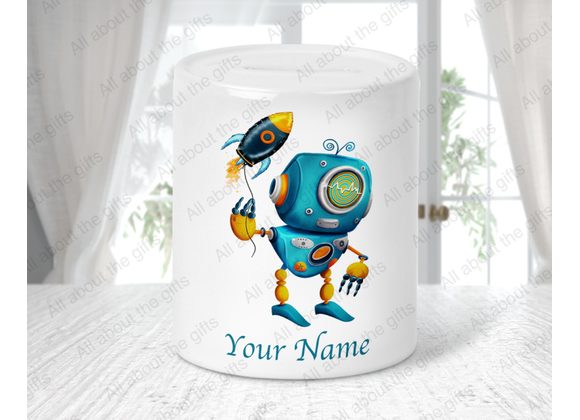 Personalised blue robot