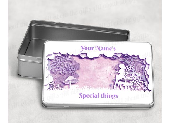 Personalised fairy tin