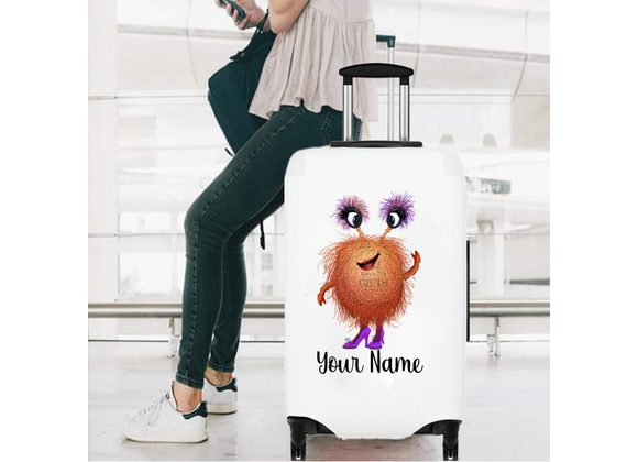 Lady monster luggage cover