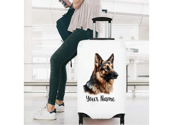 German shepherd luggage cover