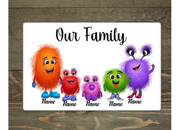 Cute Monster family