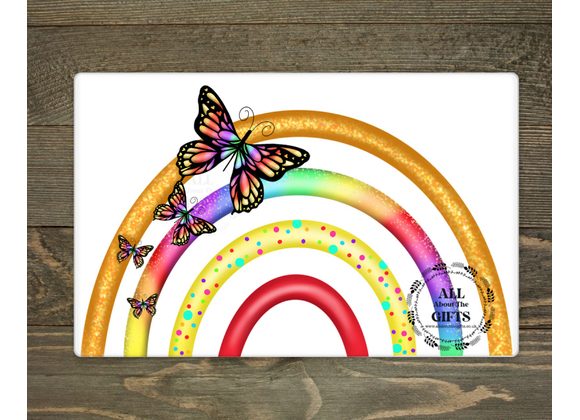 Rainbow with Butterflies